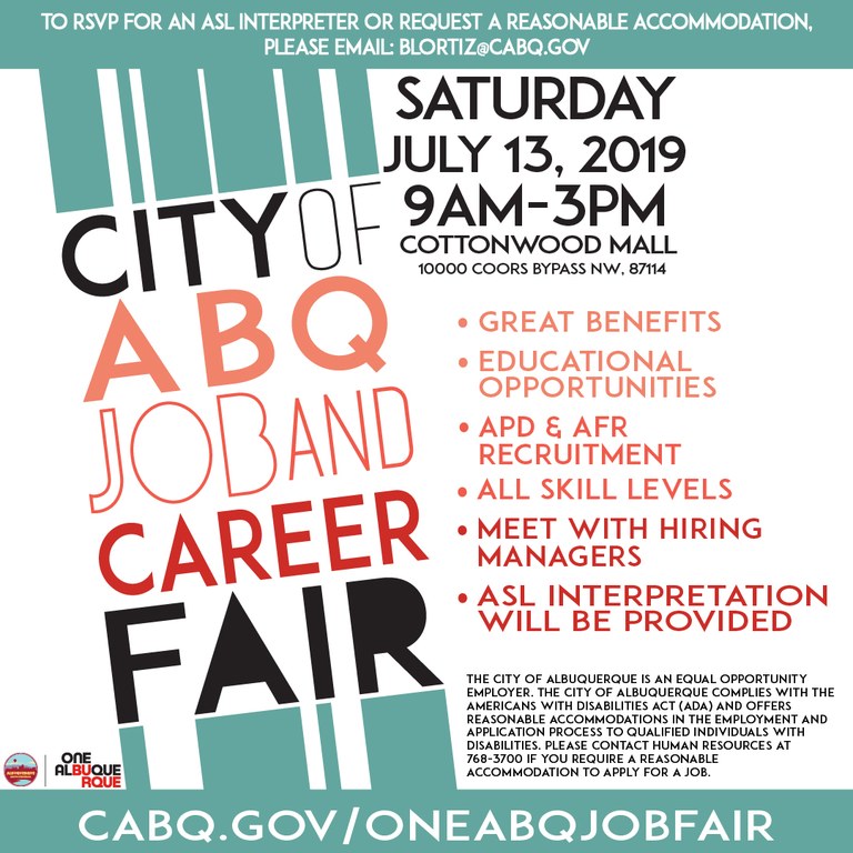 One Albuquerque Job Fair — City of Albuquerque