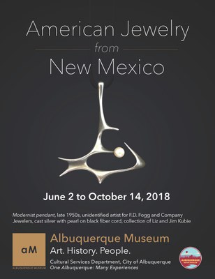 An ad for the American Jewelry from New Mexico featuring a contemporary metal piece.