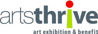 The ArtsThrive logo in gray, green, and red.