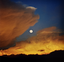 Storm Clouds With Moon, New Mexico