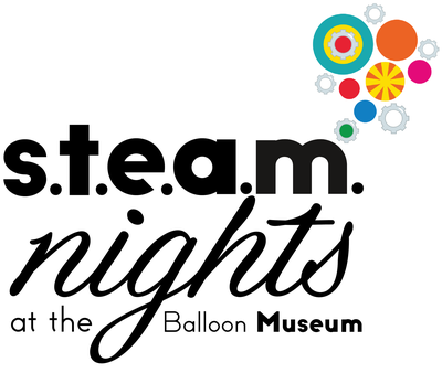 S.T.E.A.M. Night at the Balloon Museum logo.