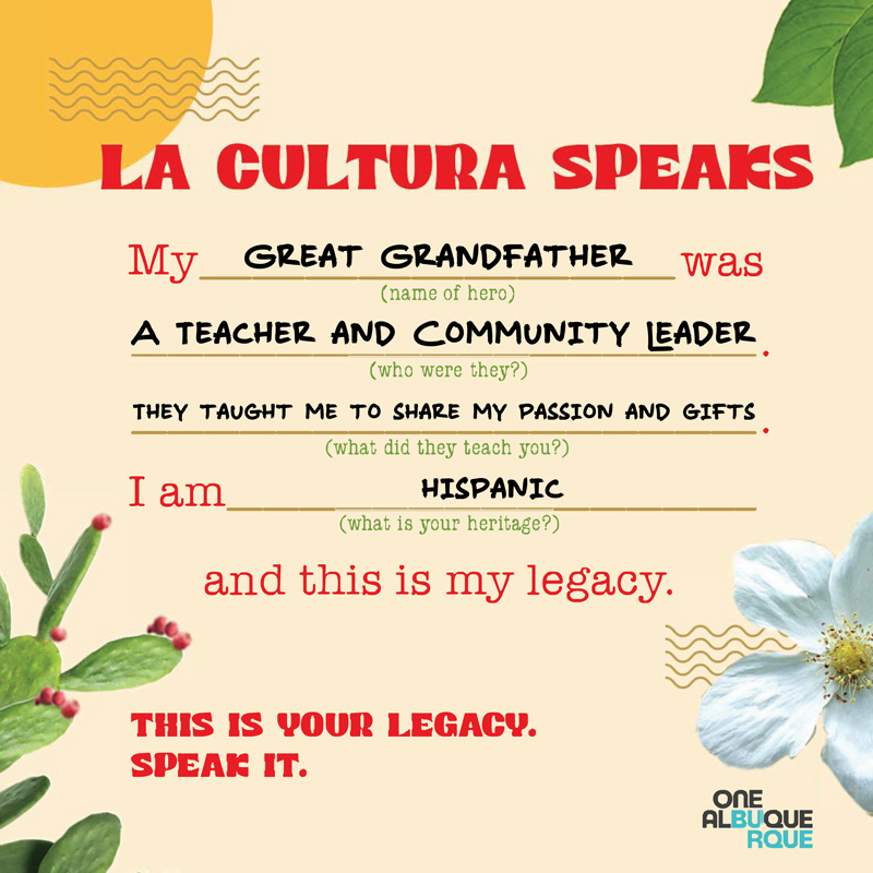 Hispanic Heritage Filled Social Tile 2