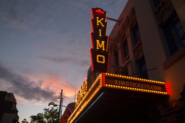 KiMo Theatre - neon sign Section Block Tile