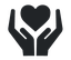 Heart Hands Mental Health Icon Dark PNG