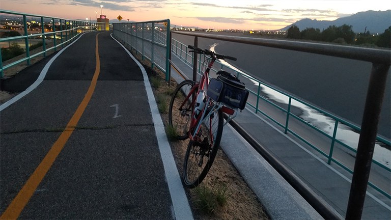 Paved Bike Path Arroyo Section Highlight Block