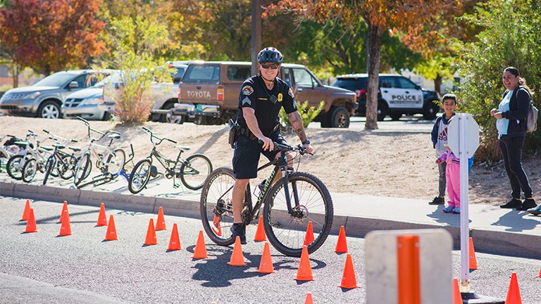 APD Officer on Bike Section Highlight Block