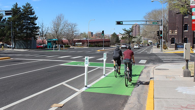 Biking Downtown Section Highlight Block