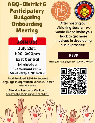 Council District 6 Participatory Budgeting Onboarding Meeting