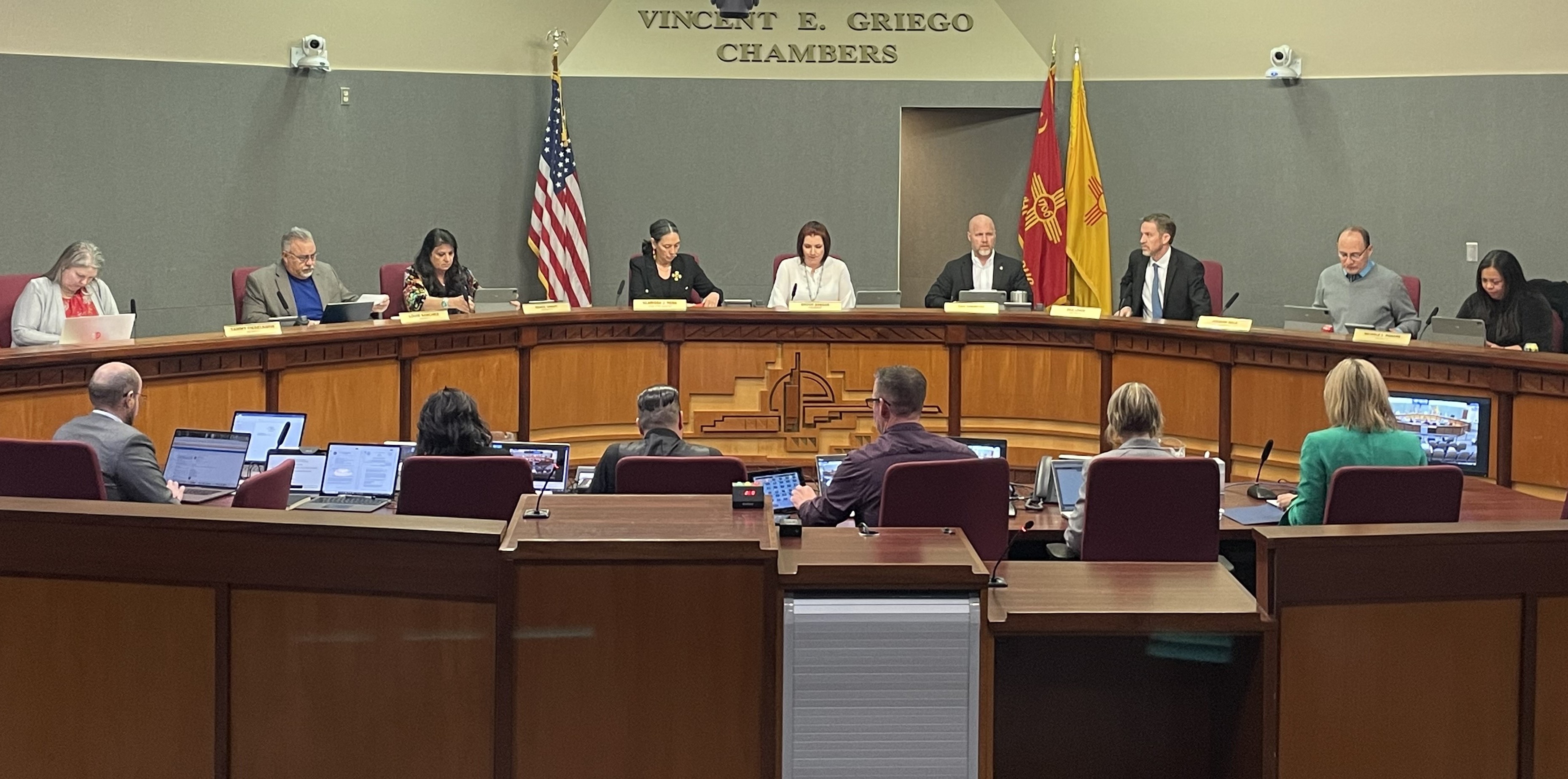 Photo of the Albuquerque City Council on Wednesday, Jan. 22, 2025 - Council President Brook Bassan presiding.