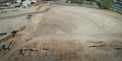 Aerial Photo of Los Altos Park Improvments Phase 2: Dog Park and BMX track