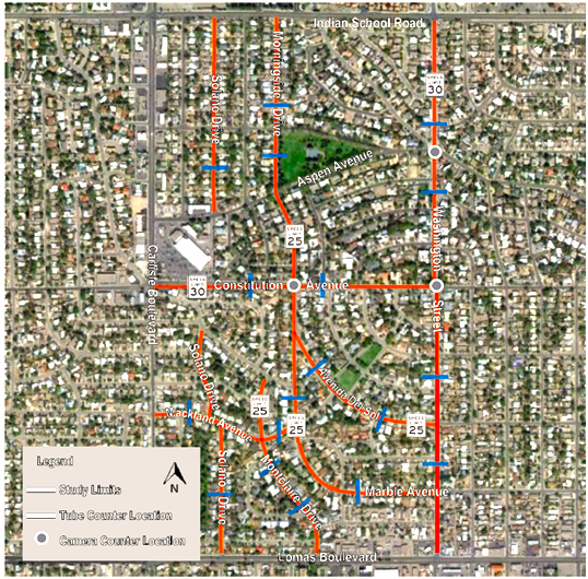 Map image of the McDuffie-Twin Parks Neighborhood