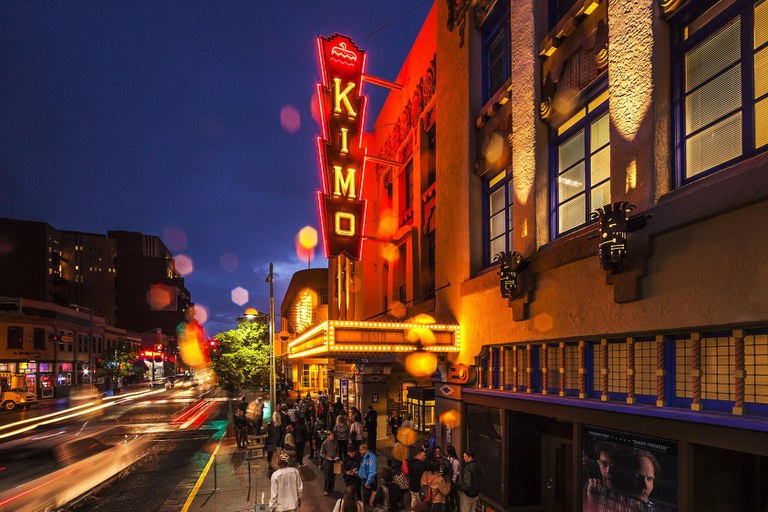 Kimo Theater at Night Tile