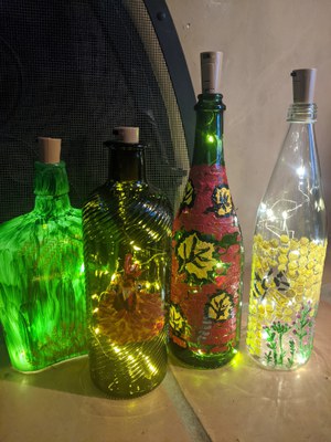 Bottle Lamps Make & Take Art Classes
