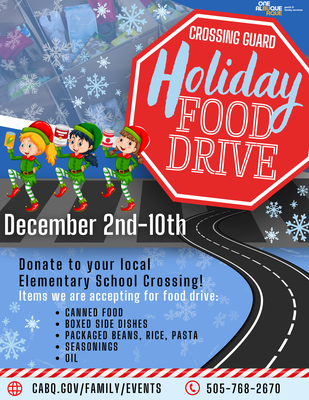 Crossing Guard Holiday Food Drive