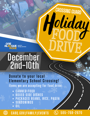 Crossing Guard Holiday Food Drive