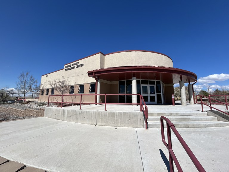 Entrance to Dennis Chavez Community Center