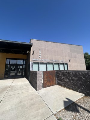 Entrance to Herman Sanchez Community Center