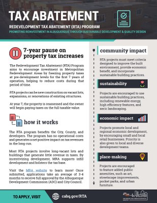 MRA Tax Abatement 1-Pager