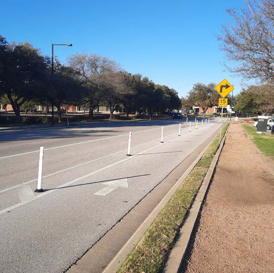 Separated Bike Lane Example