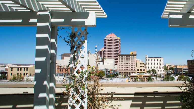 View of Civic Plaza.