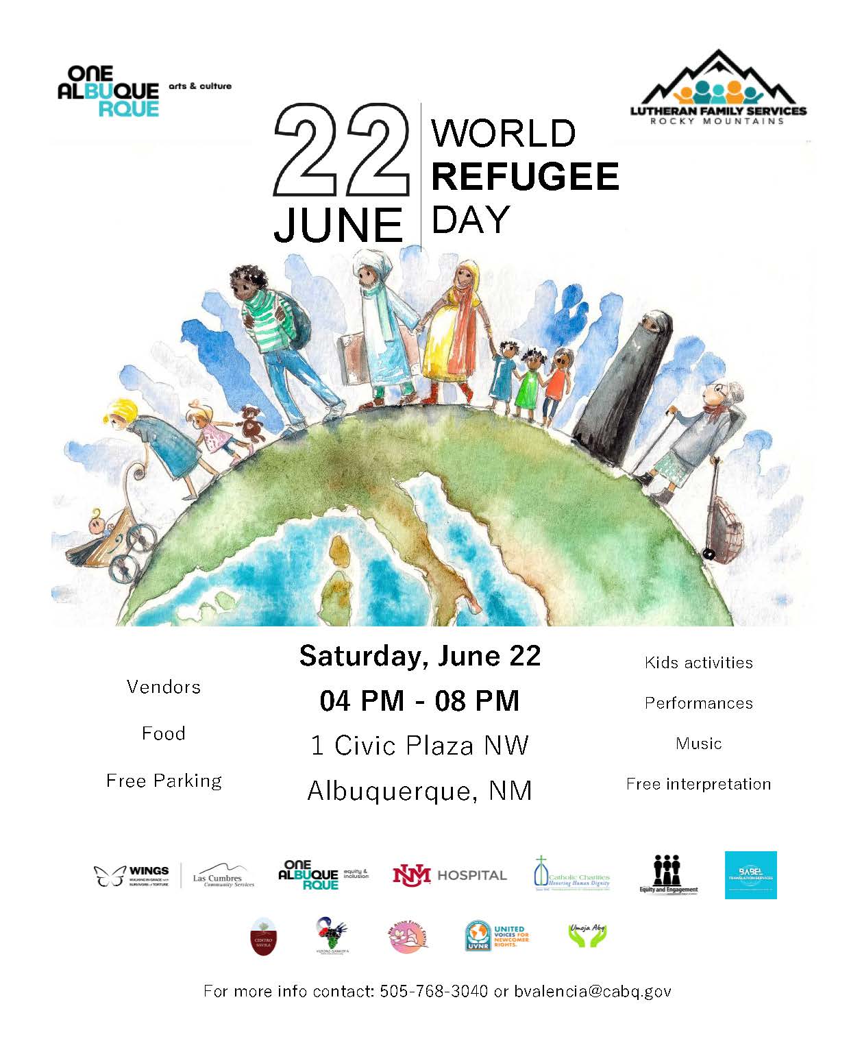 World Refugee Day 2024 English Flyer
