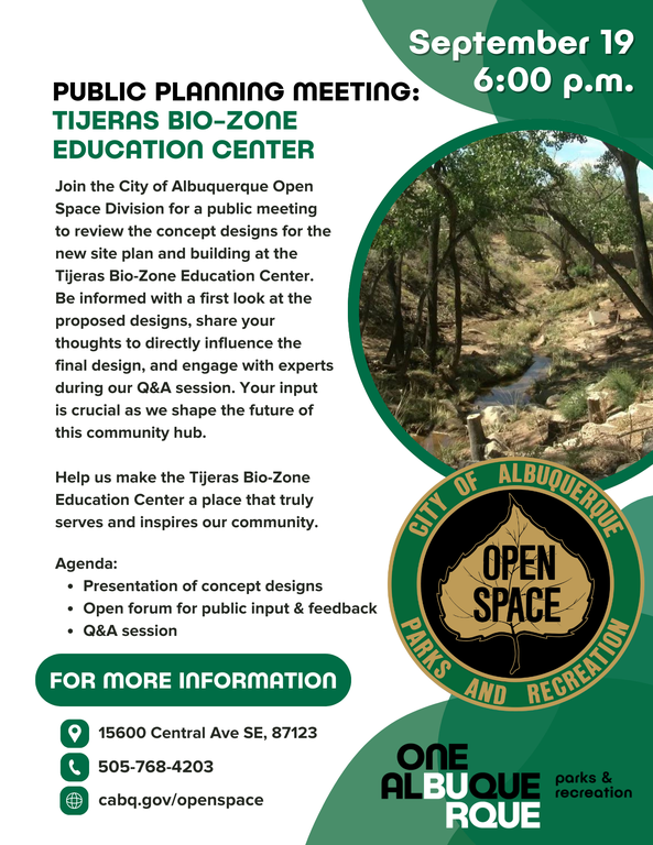 tijeras biozone meeting flyer