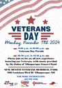 Veterans Day Ceremony 2024 Flyer