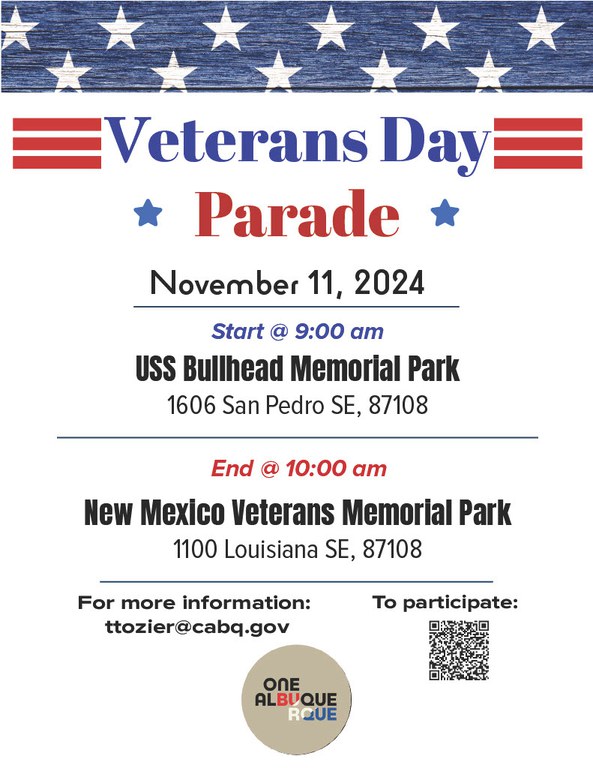 Veterans Day Parade 2024 Flyer