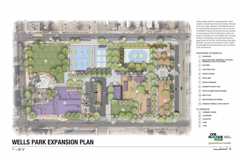 Image of the Wells Park project schematic.