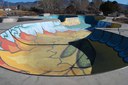 Los Altos Skate Park Painted Bowl