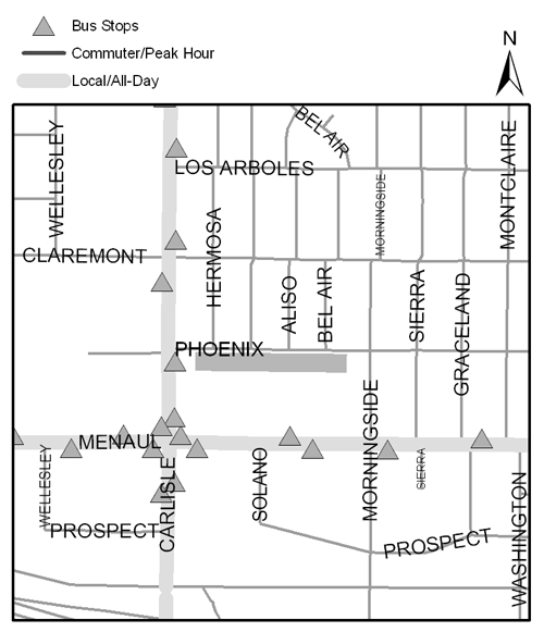 Bel Air Miramontes Map