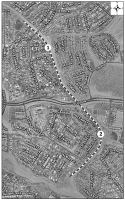 Black Arroyo Trail Satellite Image