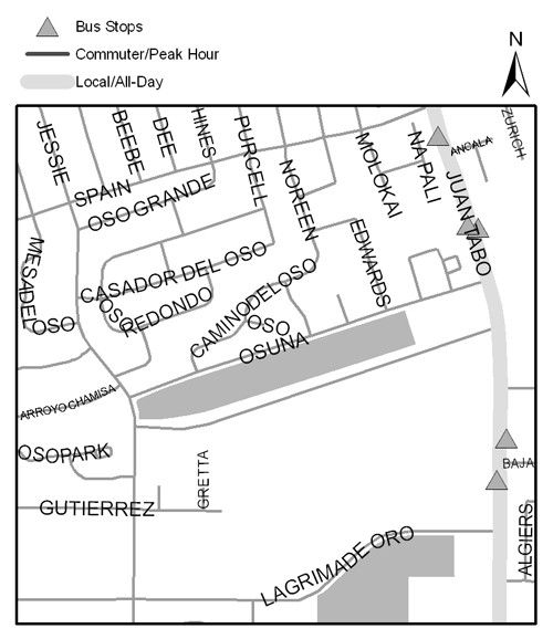 El Oso Grande Map