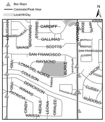 Map of Loma del Norte Park