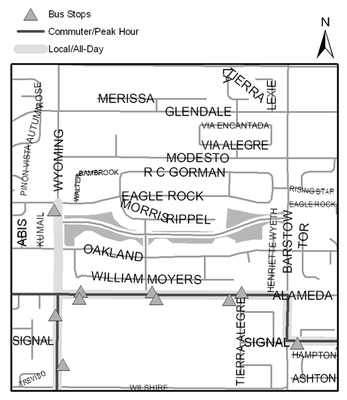 Map of Noreste Park Trail