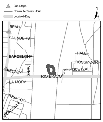 Map of Rio Bravo Open Space