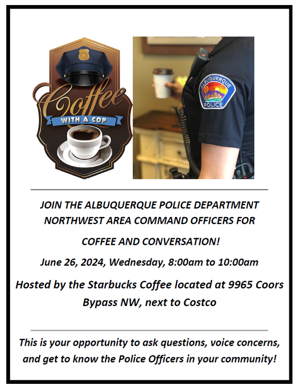 June 2024 NW Coffee with a Cop