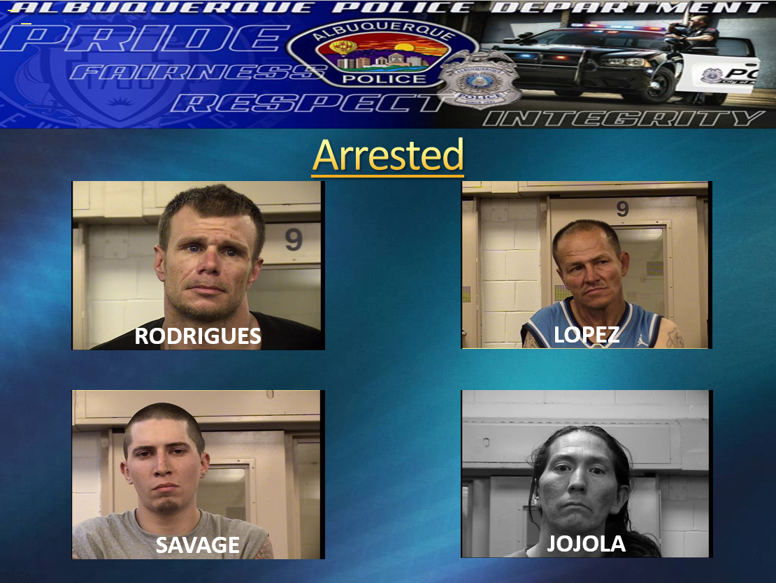 Four Drug Dealers Arrested in Southeast Albuquerque — City of Albuquerque