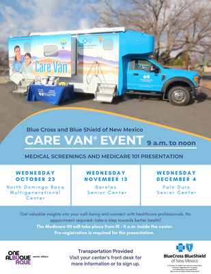 Blue Cross and Blue Shield of New Mexico Care Van Event