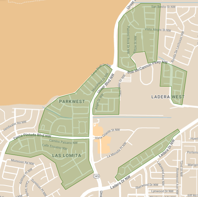 Map of Friday recycling route 4.