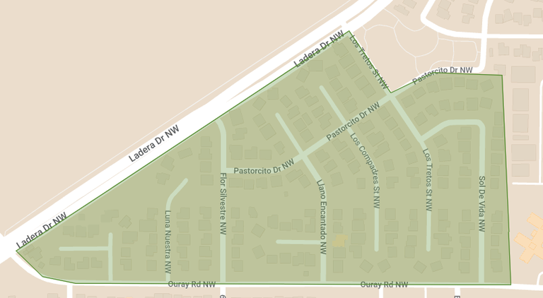 Map of Friday recycling route 4.