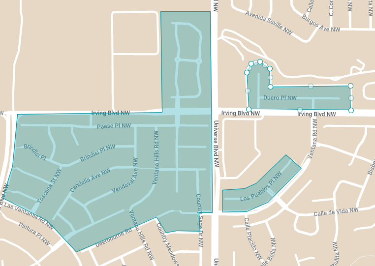 Map of Friday recycling route 17.