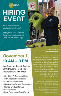 ABQ RIDE Hiring Event