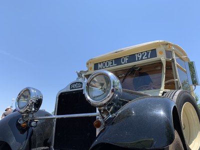 ABQ RIDE's antique bus from the City's original bus transit system