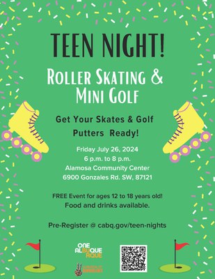 2024 Roller Skating and Mini Golf Flyer