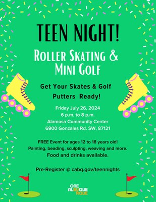 2024 Roller Skating and Mini Golf Flyer